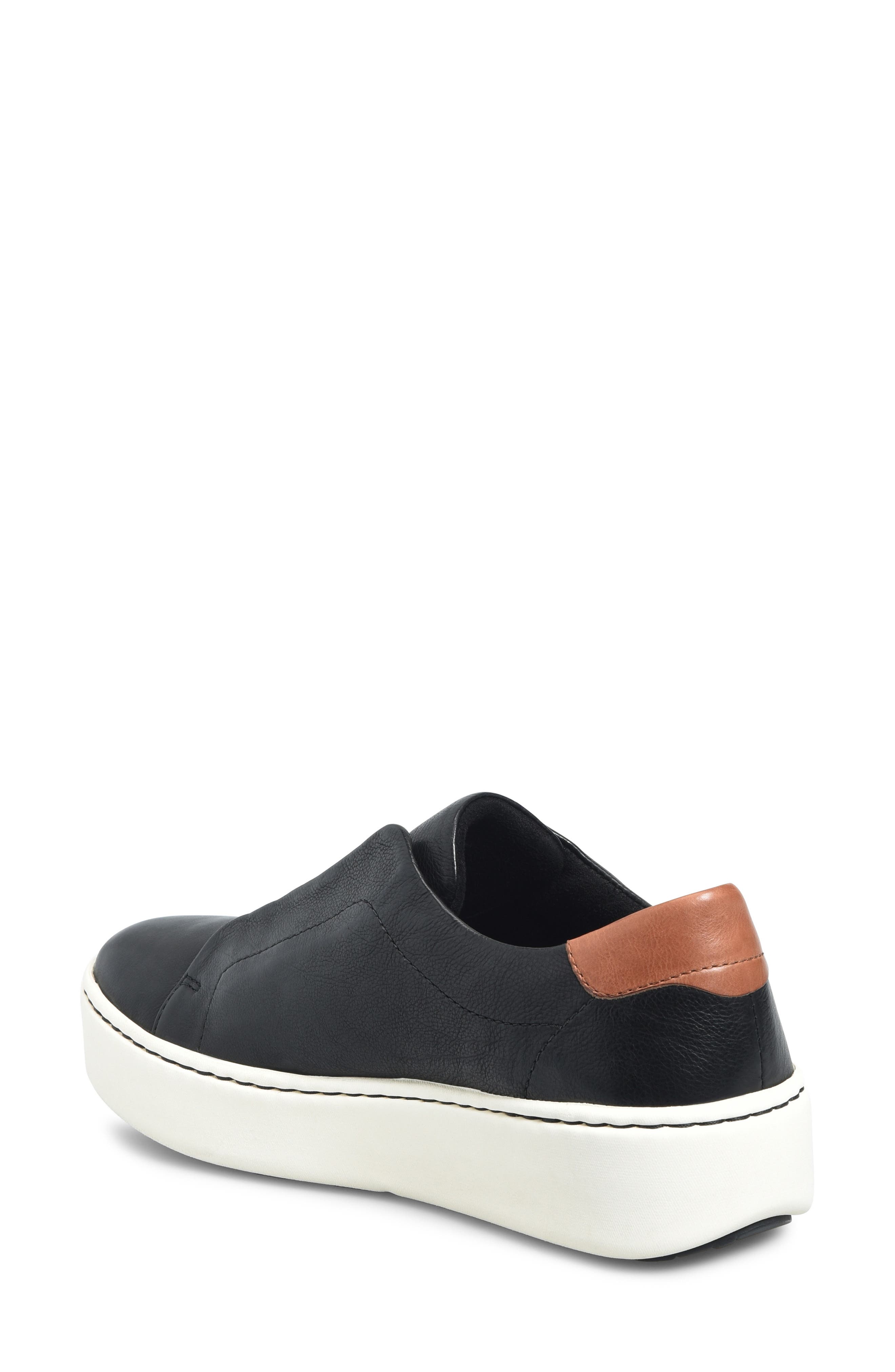 Børn Mazzy Platform Sneaker, Alternate, color, Black Leather
