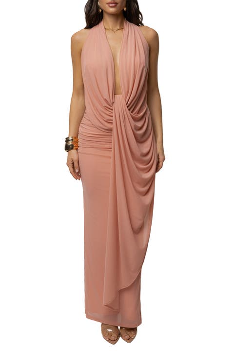 Alaina Plunge Maxi Dress