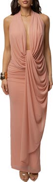 JLUXLABEL Alaina Plunge Maxi Dress