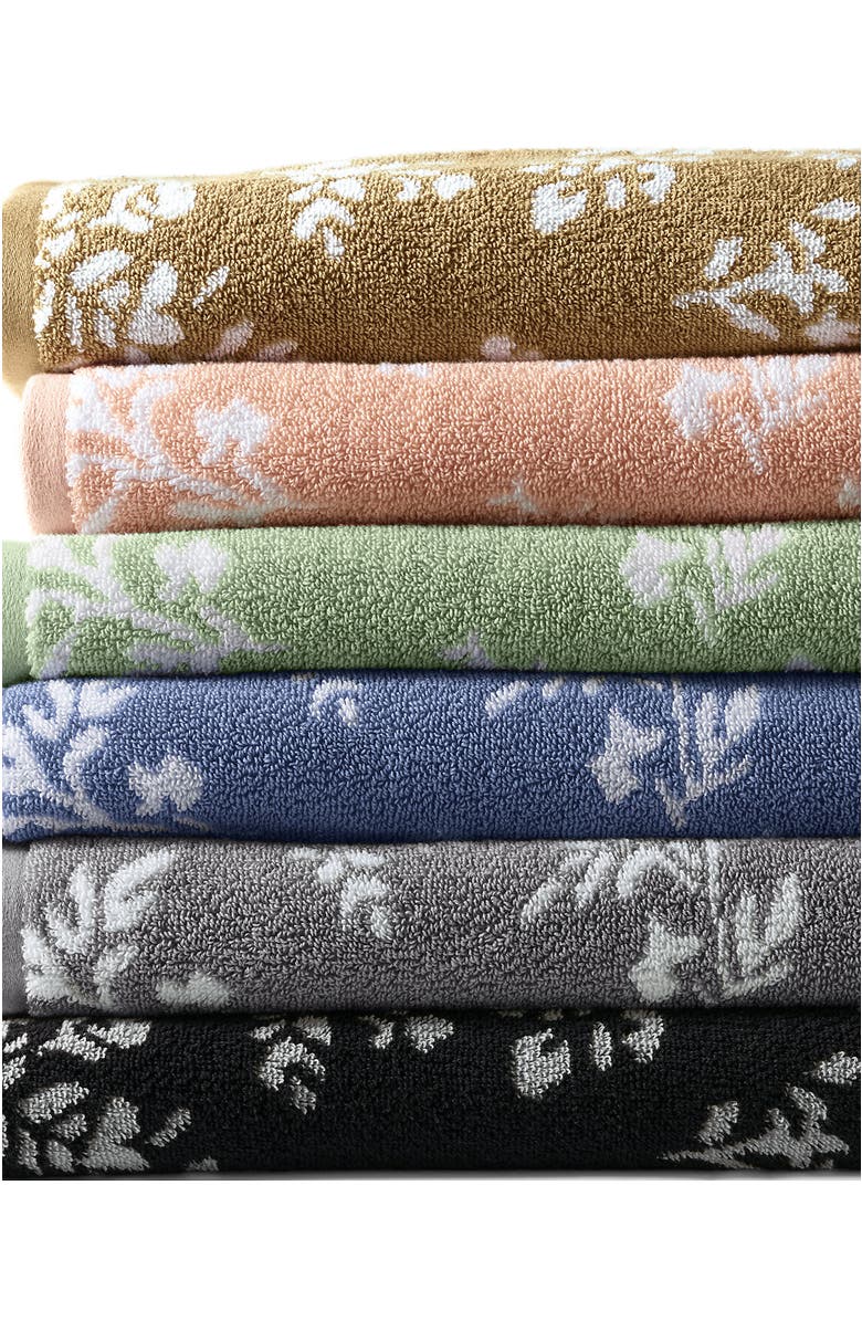 Lands' End Cotton Jacquard 6-Piece Bath Towel Set, Alternate, color, 