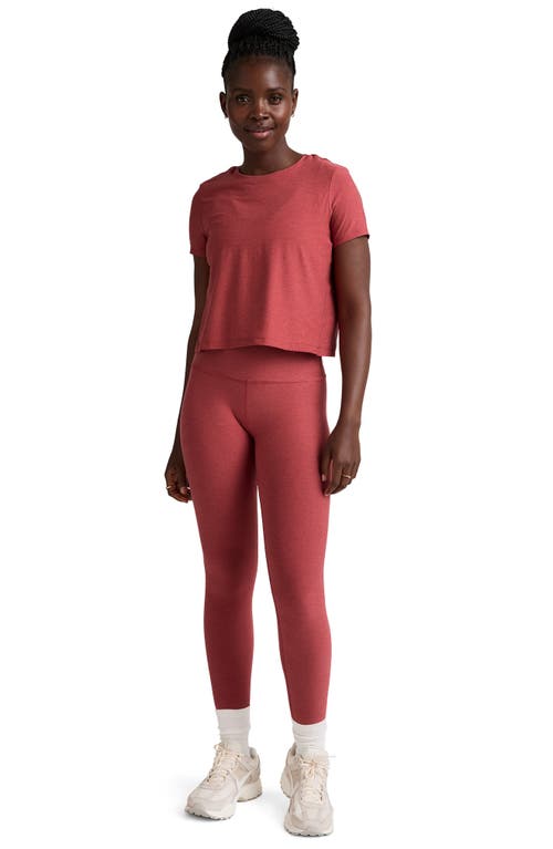 Beyond Yoga Featherweight Supreme Crop T-shirt In Red