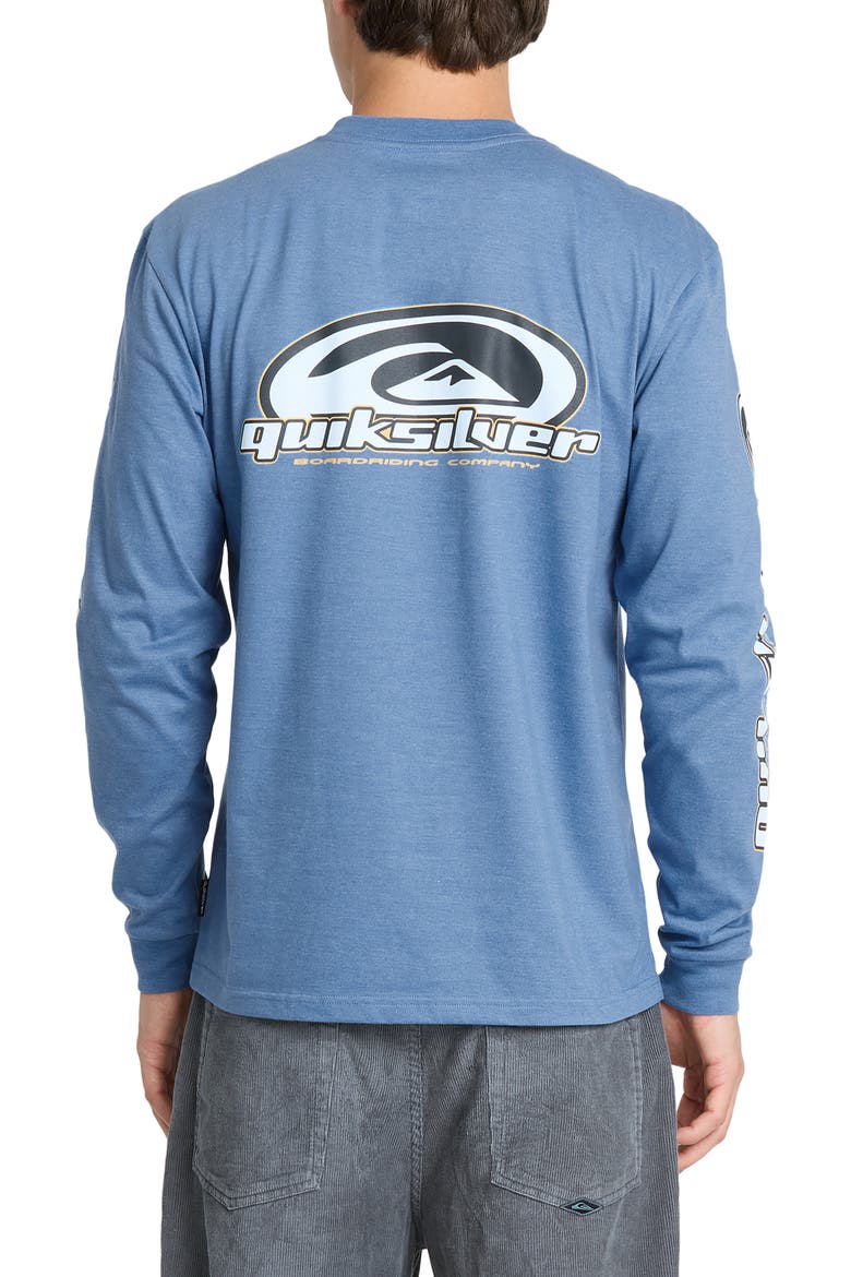 Clutch Long Sleeve Knit T-Shirt, Alternate, color, QUIET HARBOR HEATHER