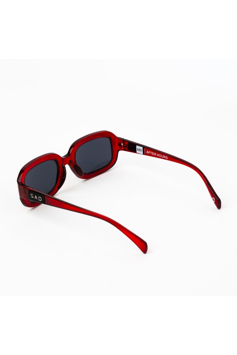 After Hours Sunglasses, Alternate, color, Blood Red
