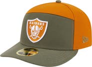 New Era Men's New Era Olive/Brown Las Vegas Raiders Two-Tone Color Pack Split Panel 59FIFTY Fitted Hat