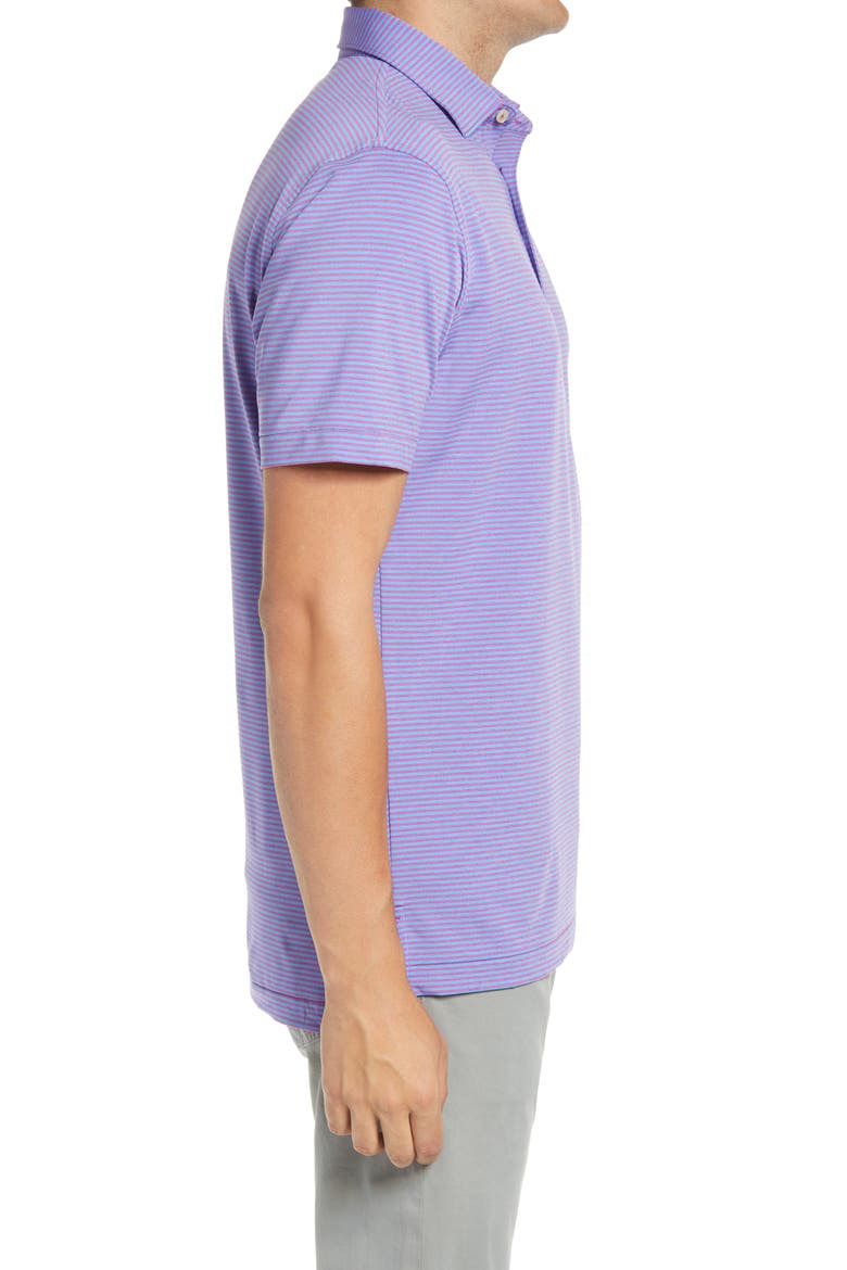 Hales Pinstripe Performance Polo, Alternate, color, DRAGON FRUIT