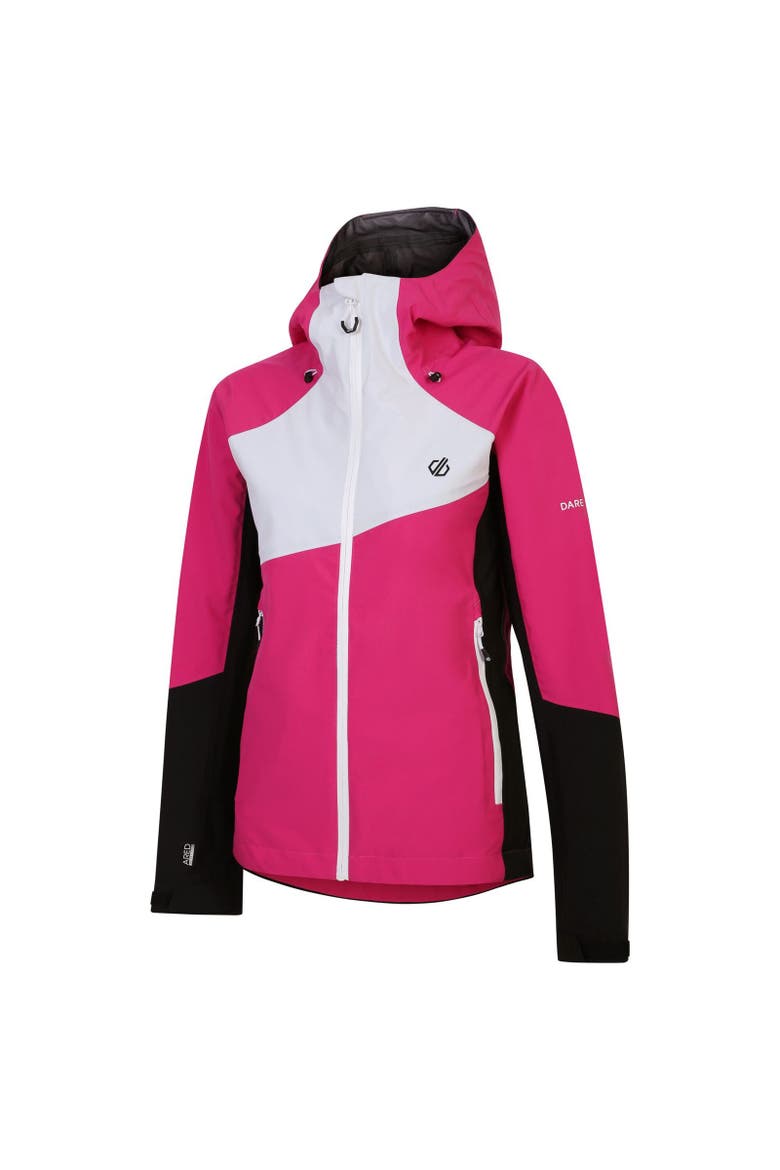 Excalibar Ski Jacket, Alternate, color, Pure Pink and Black
