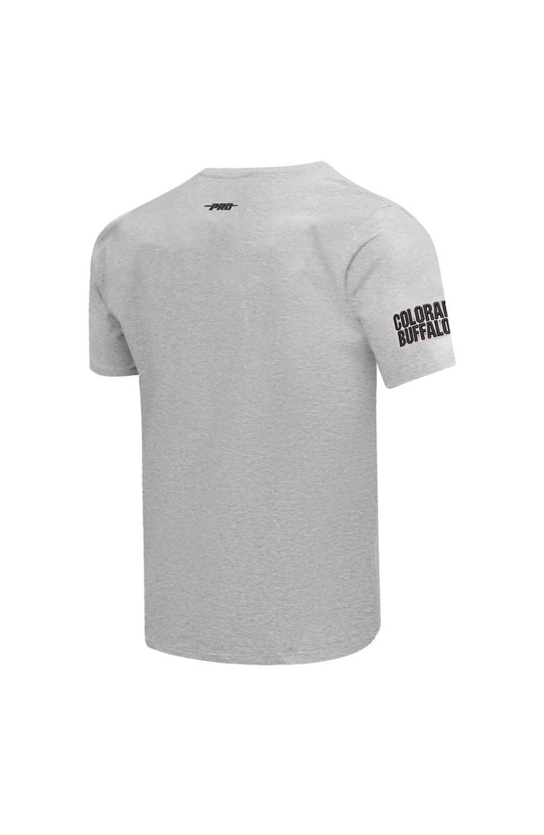 PRO STANDARD Men's Pro Standard Gray Colorado Buffaloes Classic Stacked Logo T-Shirt, Alternate, color, 