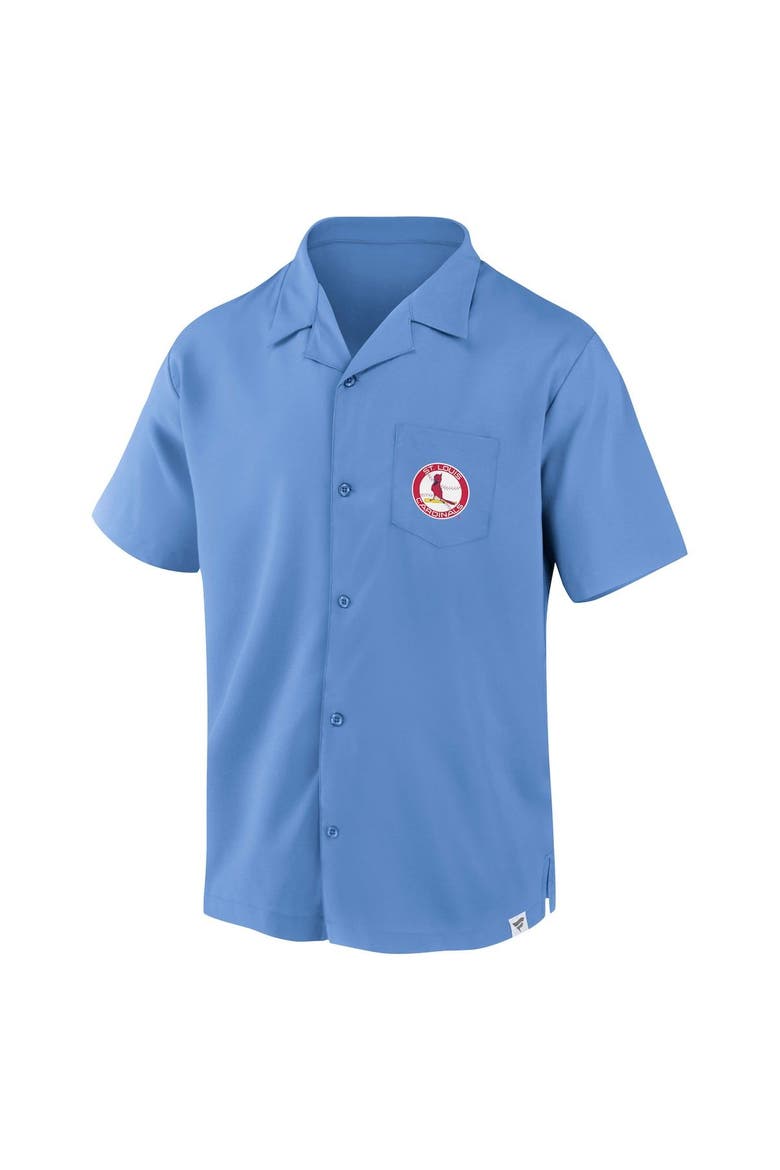 Men's Fanatics Branded Light Blue St. Louis Cardinals Proven Winner Camp Button-Up Shirt, Alternate, color, Light Blue