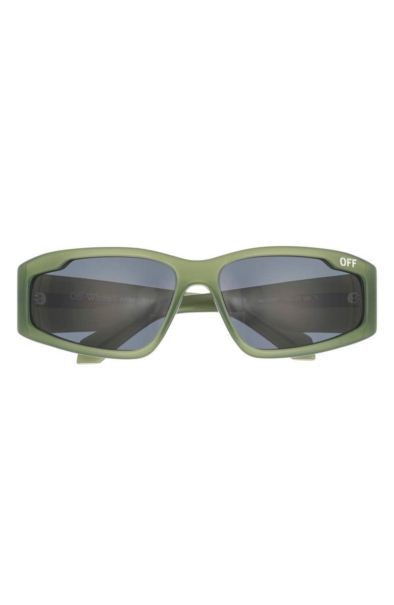 Off-White Kimball 64mm Sunglasses, Main, color, Olive Green Dark Gre