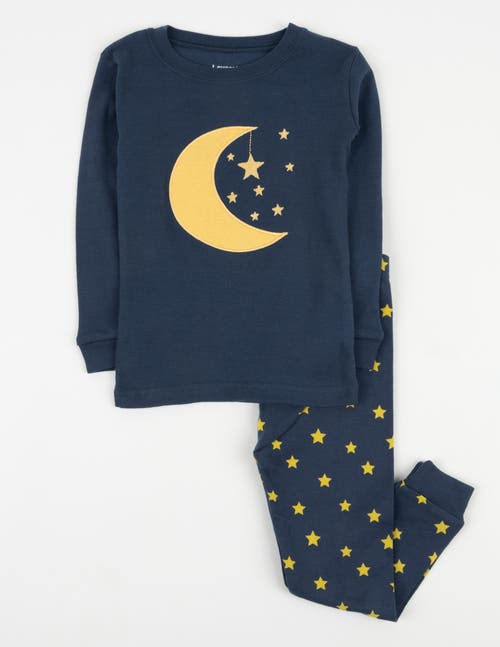 Leveret Kids Cotton Two-piece Printed Holiday Pajamas In Blue