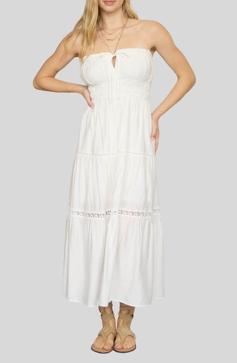 Strapless Midi Dress