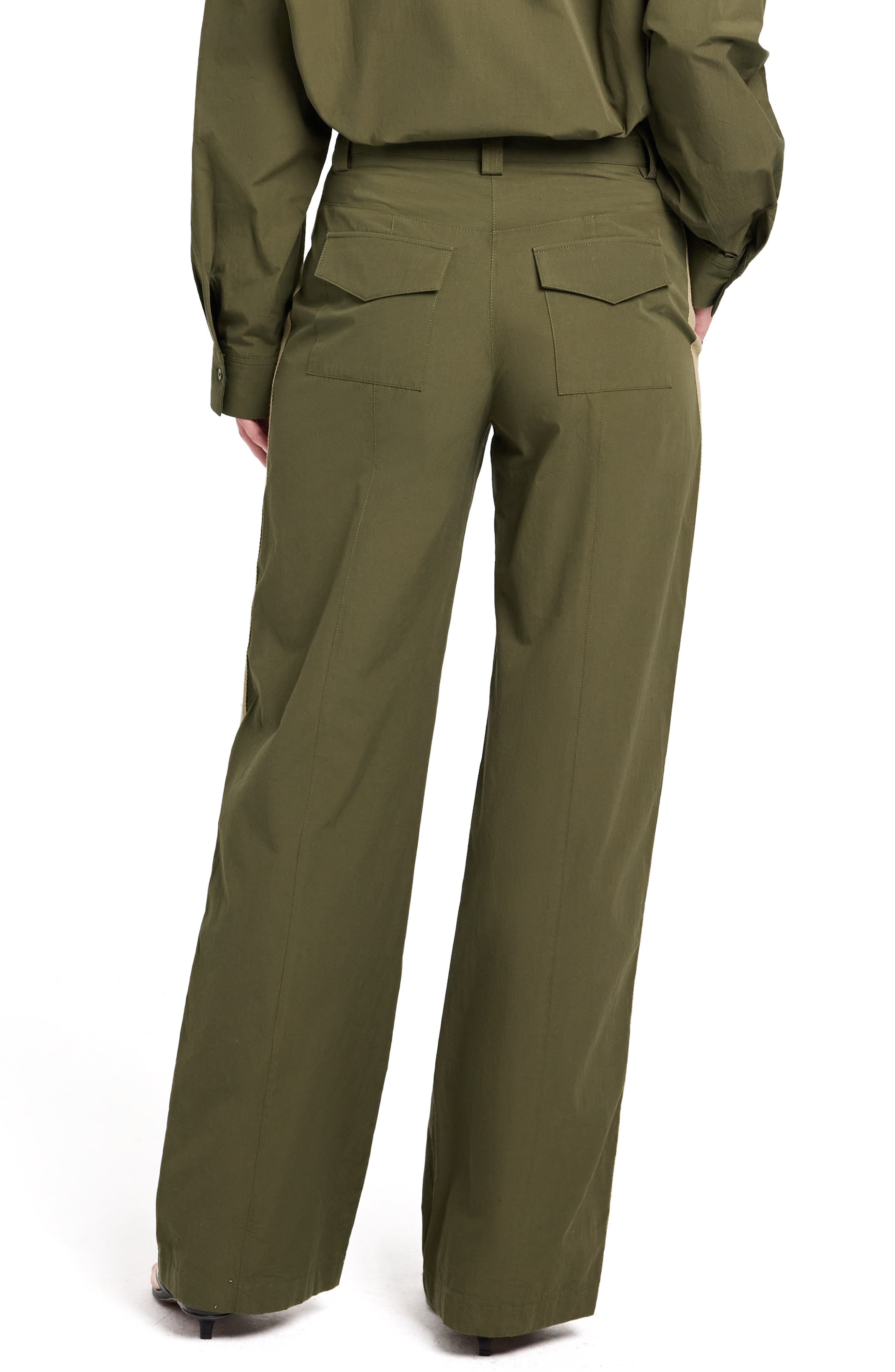 Isabelle Side Stripe Cotton Pants - image 2