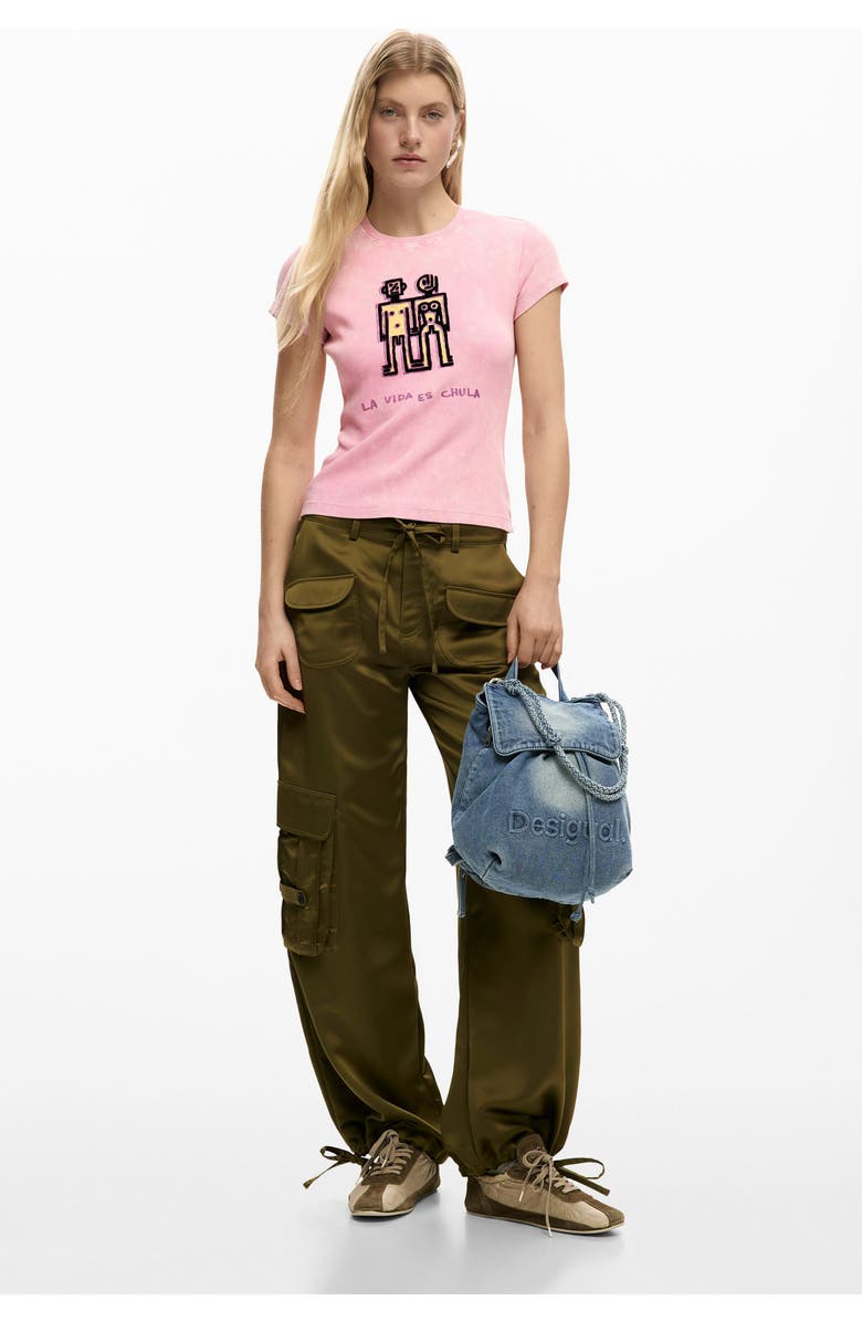 Desigual Mini Denim Backpack, Alternate, color, Light Blue