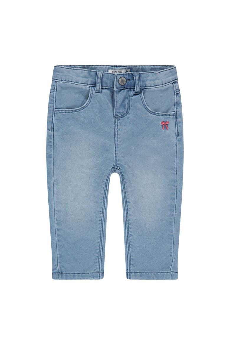 Bow Applique Denim, Main, color, Medium Blue Denim