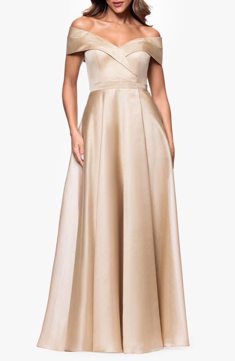 ワンピース Orga offshoulder dress AM1420 Xscape Evenings Off the Shoulder Organza Gown | Nordstrom