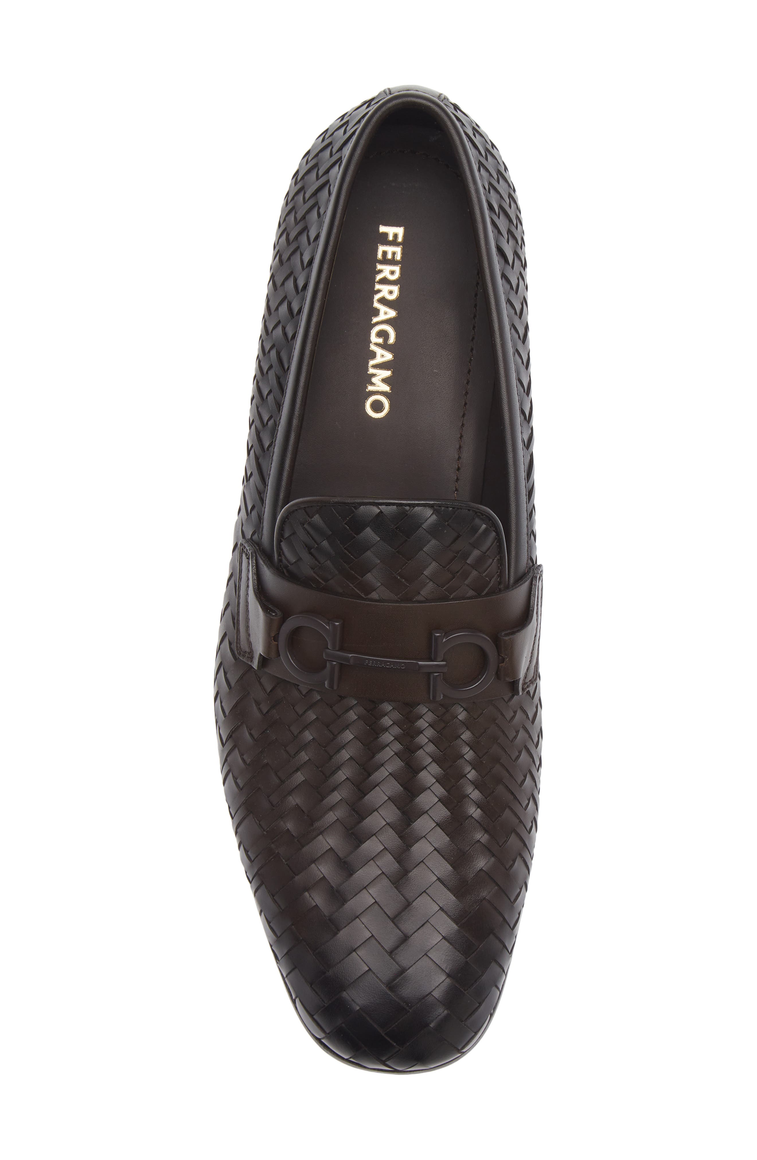 FERRAGAMO Balty Intrecciato Loafer, Alternate, color, Testa Di Moro