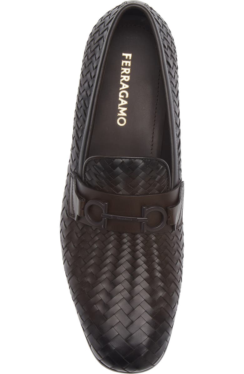 FERRAGAMO Balty Intrecciato Loafer, Alternate, color, Testa Di Moro