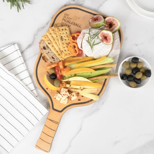 Eli Home Pickleball Charcuterie Cutting Board -"just One More Game"