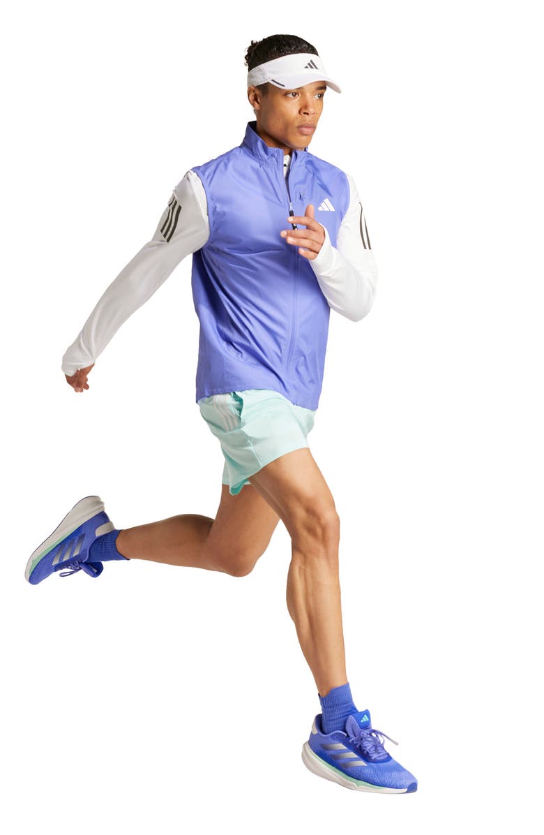 adidas Own the Run AEROREADY Quarter-Zip Track Top, Alternate, color,