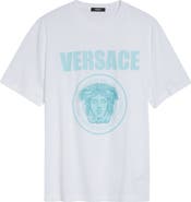 Versace Medusa Compact Cotton Jersey Graphic T-Shirt