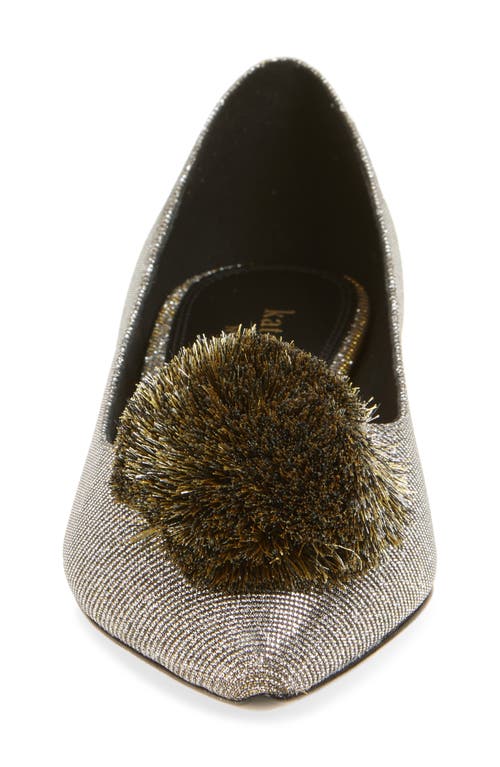 Kate Spade New York Amour Pompom Flat In Neutral