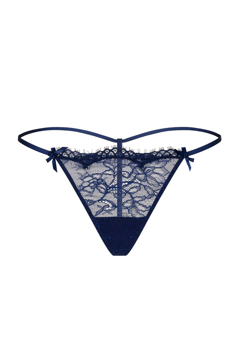 Adore Me Karah G-String Panties, Alternate, color, Dark Blue