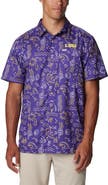 Columbia Men's Columbia Purple LSU Tigers Super Slack Tide Omni-Wick Button-Up Shirt