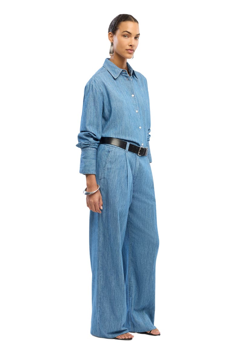 Chambray Shirt, Alternate, color, MEDIUM BLUE