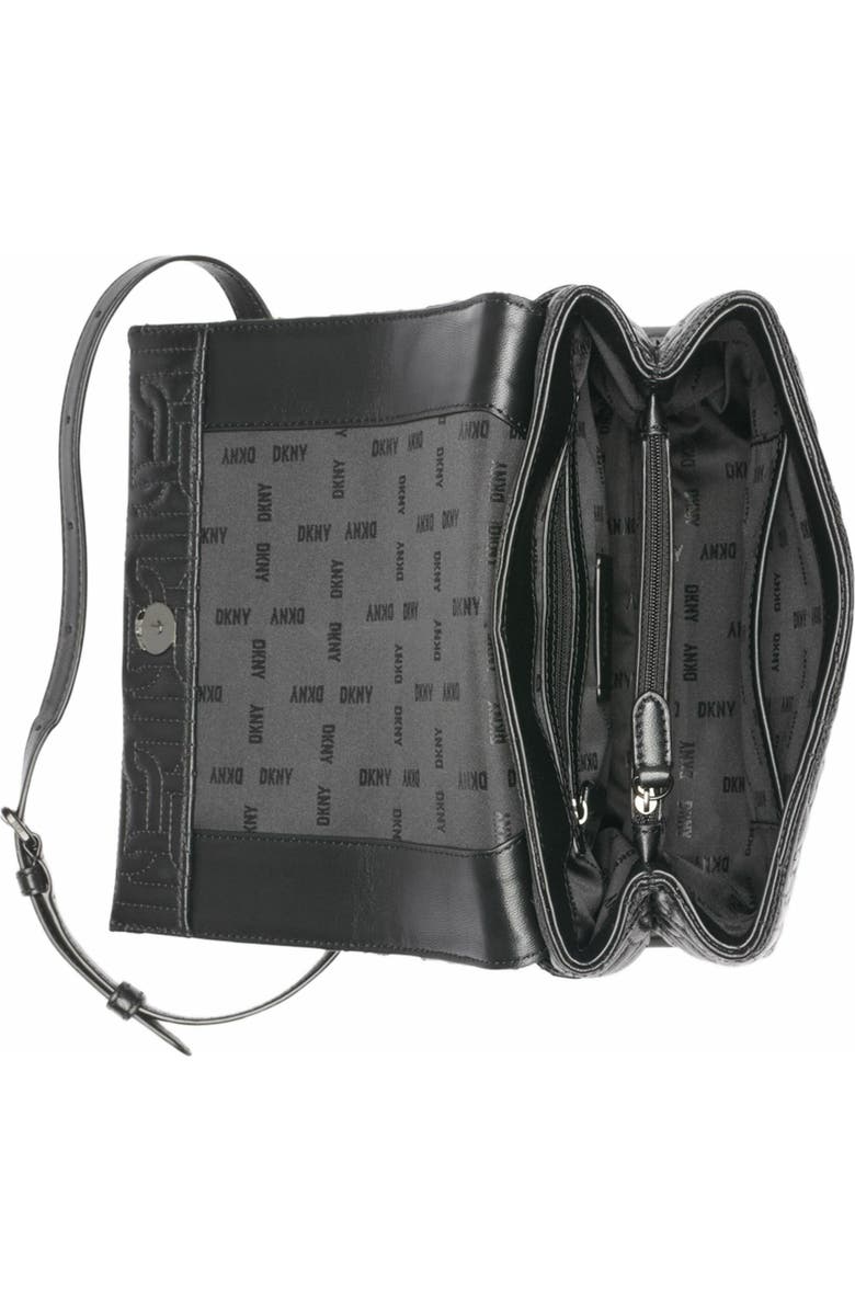 DKNY Delanie Flap Shoulder Bag, Alternate, color, Blk/Black