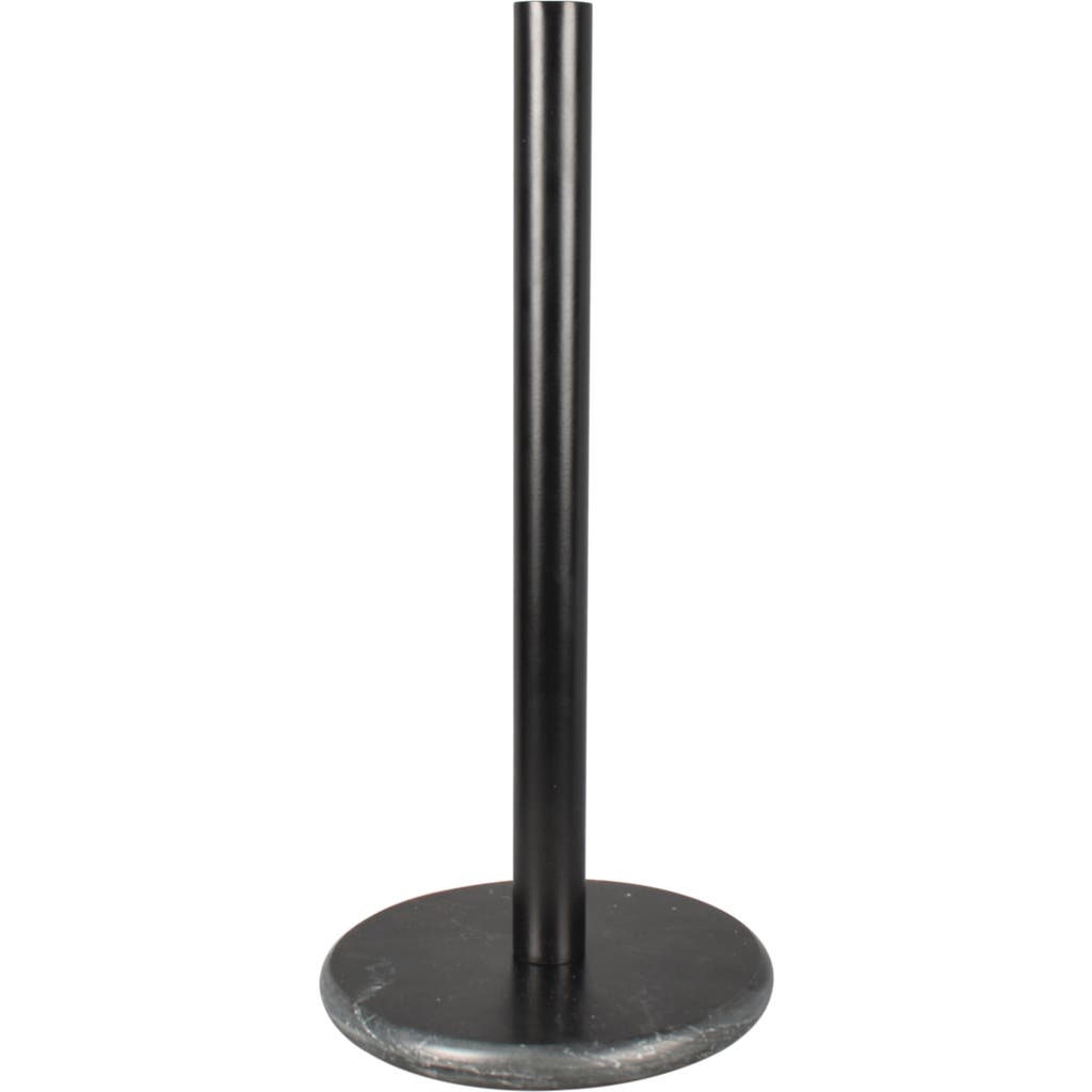Happimess Avery Modern Classic Metal With Non Slip Weighted Marble Base Paper Towel Holder