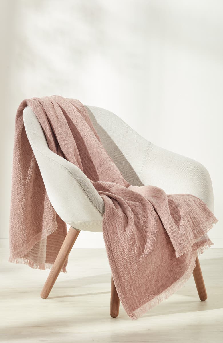 Nordstrom Chenille Throw, Alternate, color, Pink Fawn Multi
