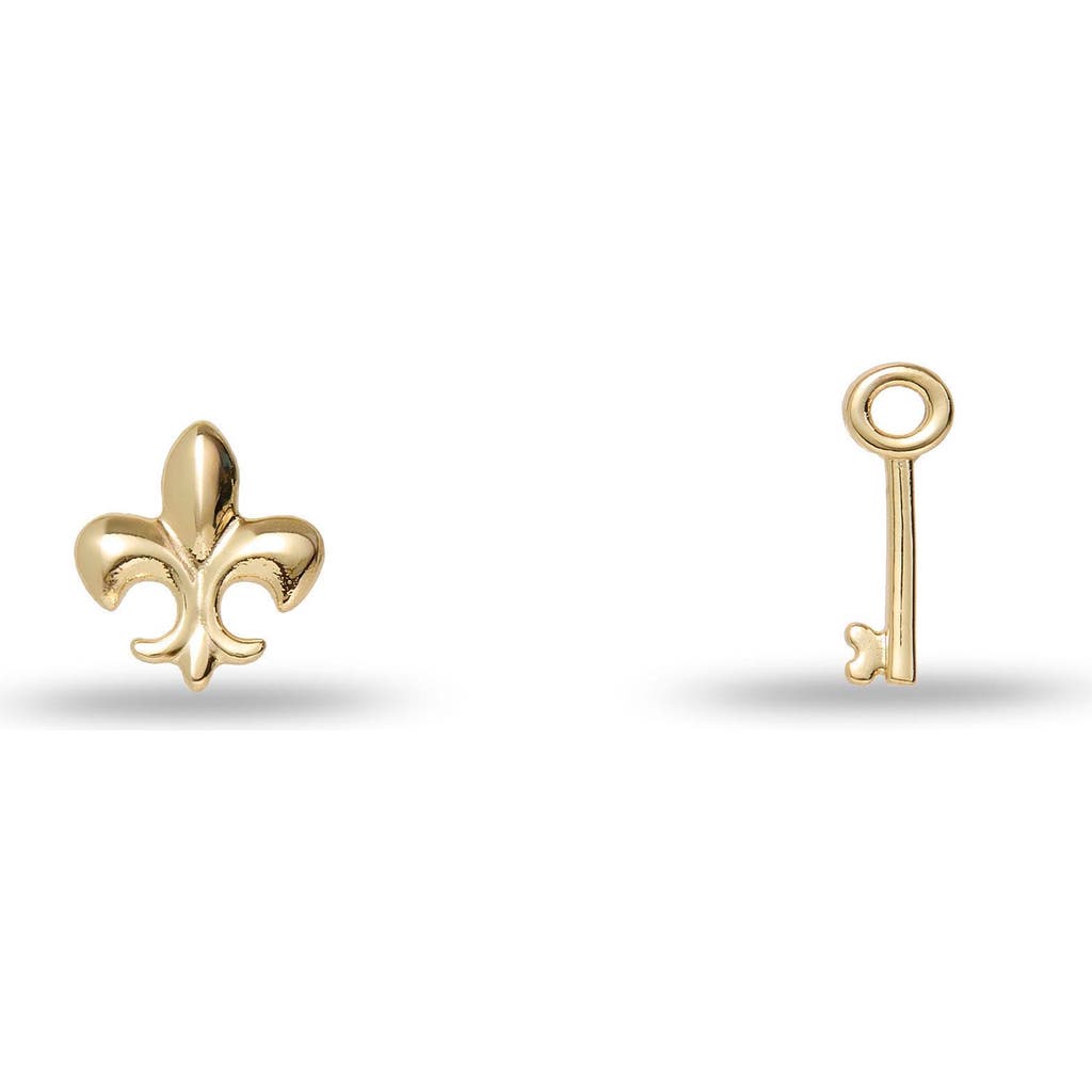 Lele Sadoughi Kappa Kappa Gamma Stud Earrings In Gold