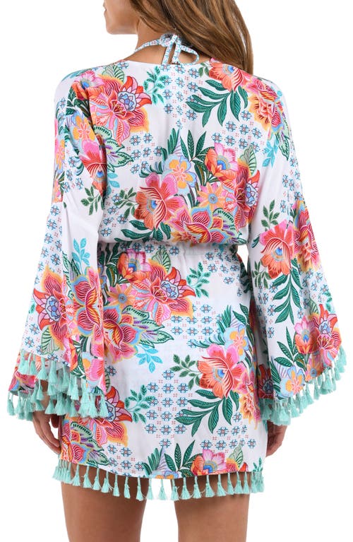 La Blanca Riviera Tie Front Cover-up In White