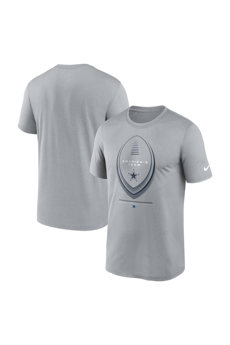 Men's Nike Gray Dallas Cowboys Legend Icon Dri-FIT T-Shirt, Main, color, Gray