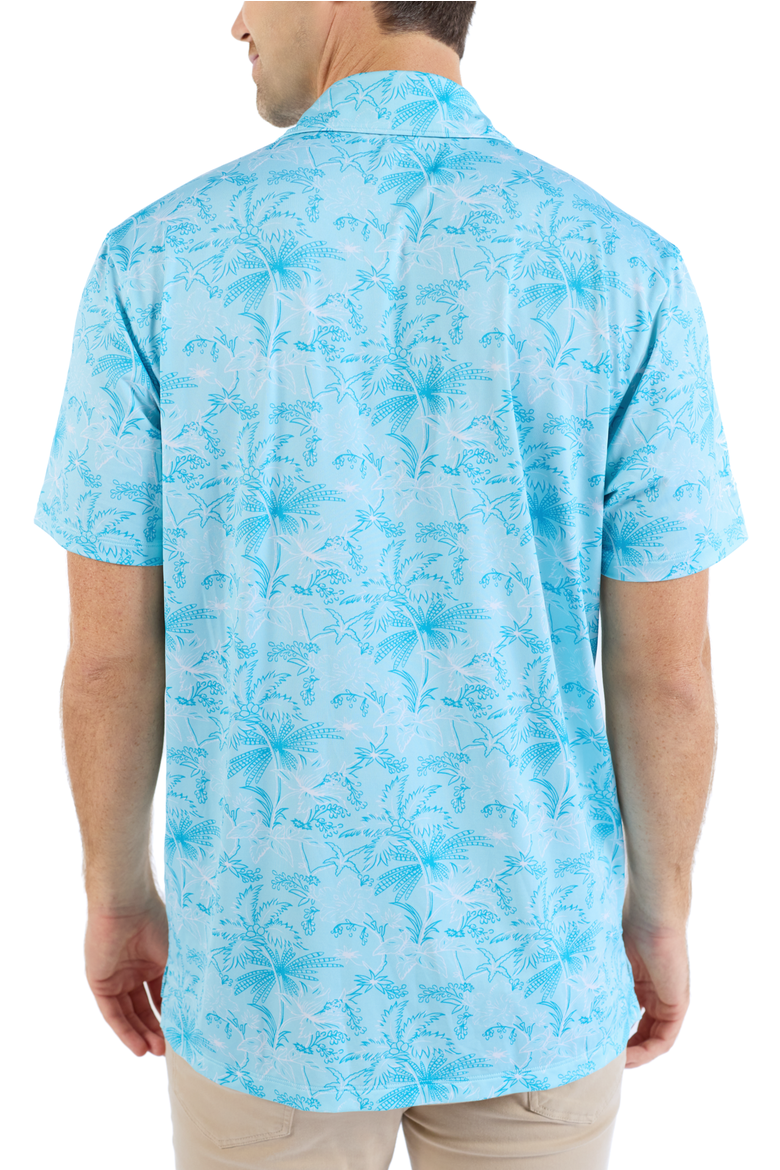 The Ocean Round - Light Blue Golf Shirt, Alternate, color, Light Blue