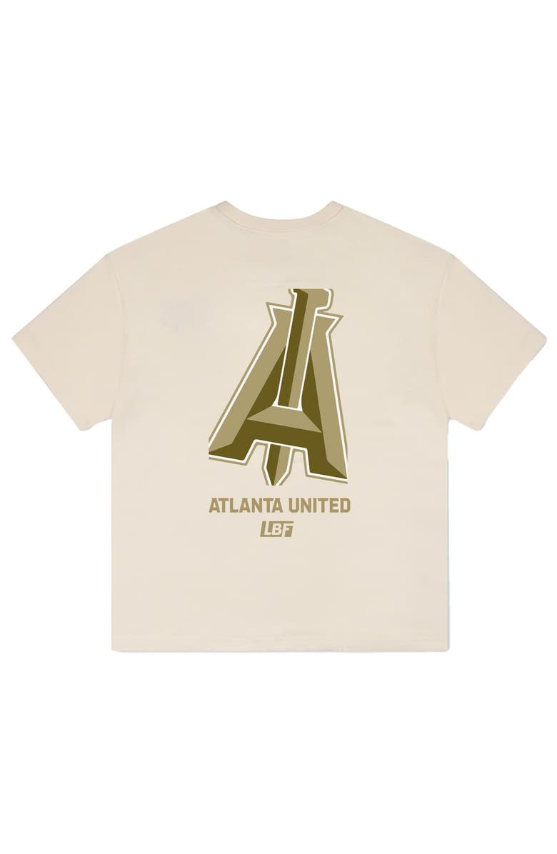 Live Breathe Futbol Unisex Live Breathe Futbol Cream Atlanta United FC Basics T-Shirt, Alternate, color, Cream
