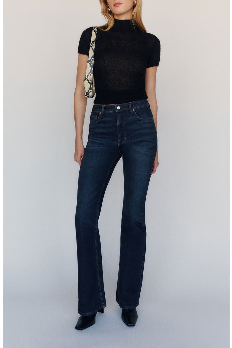 Taya High Waist Flare Jeans, Alternate, color, LAMOND