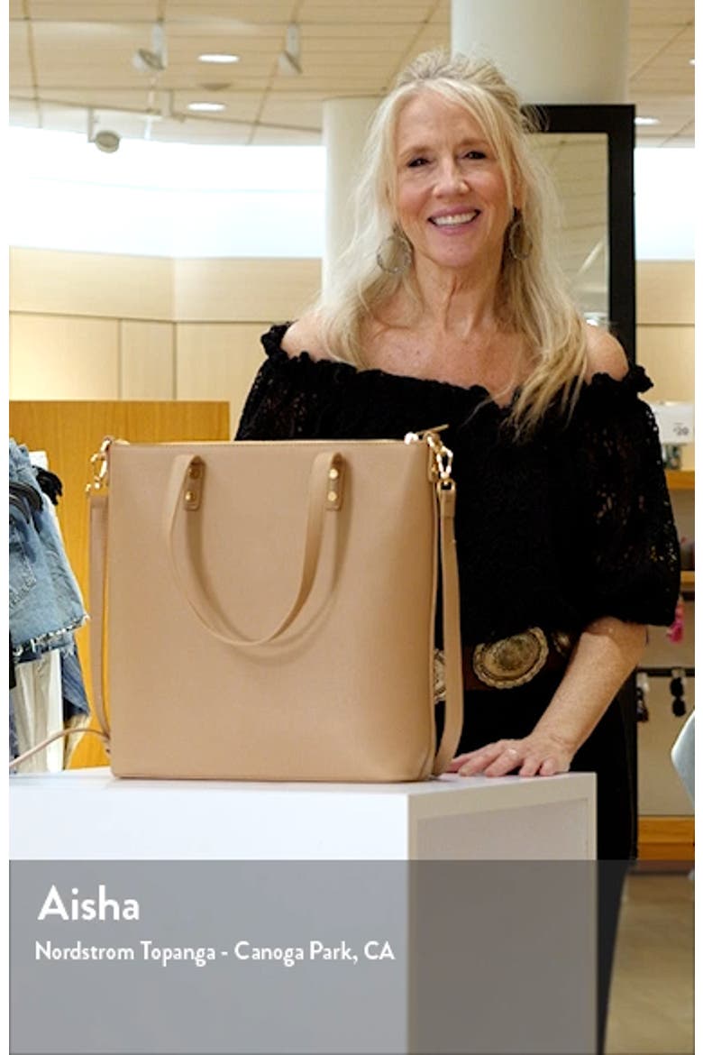 Ashley Recycled Vegan Leather Everyday Tote video