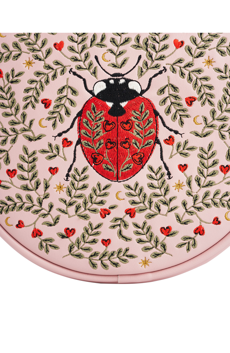 Fable England Chloe Ladybird Circle Bag, Alternate, color, Light/Pastel Pink