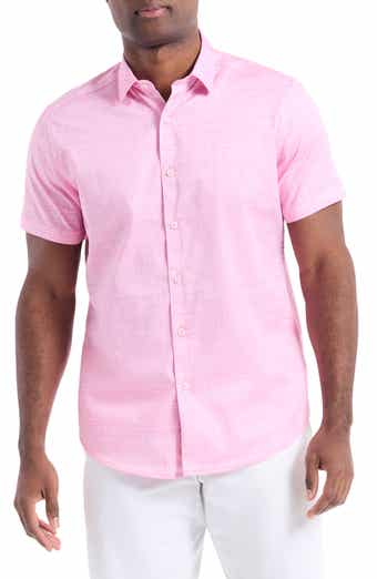 Robert Graham Roth Short Sleeve Cotton Button-Up Shirt