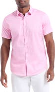 Robert Graham Roth Short Sleeve Cotton Button-Up Shirt