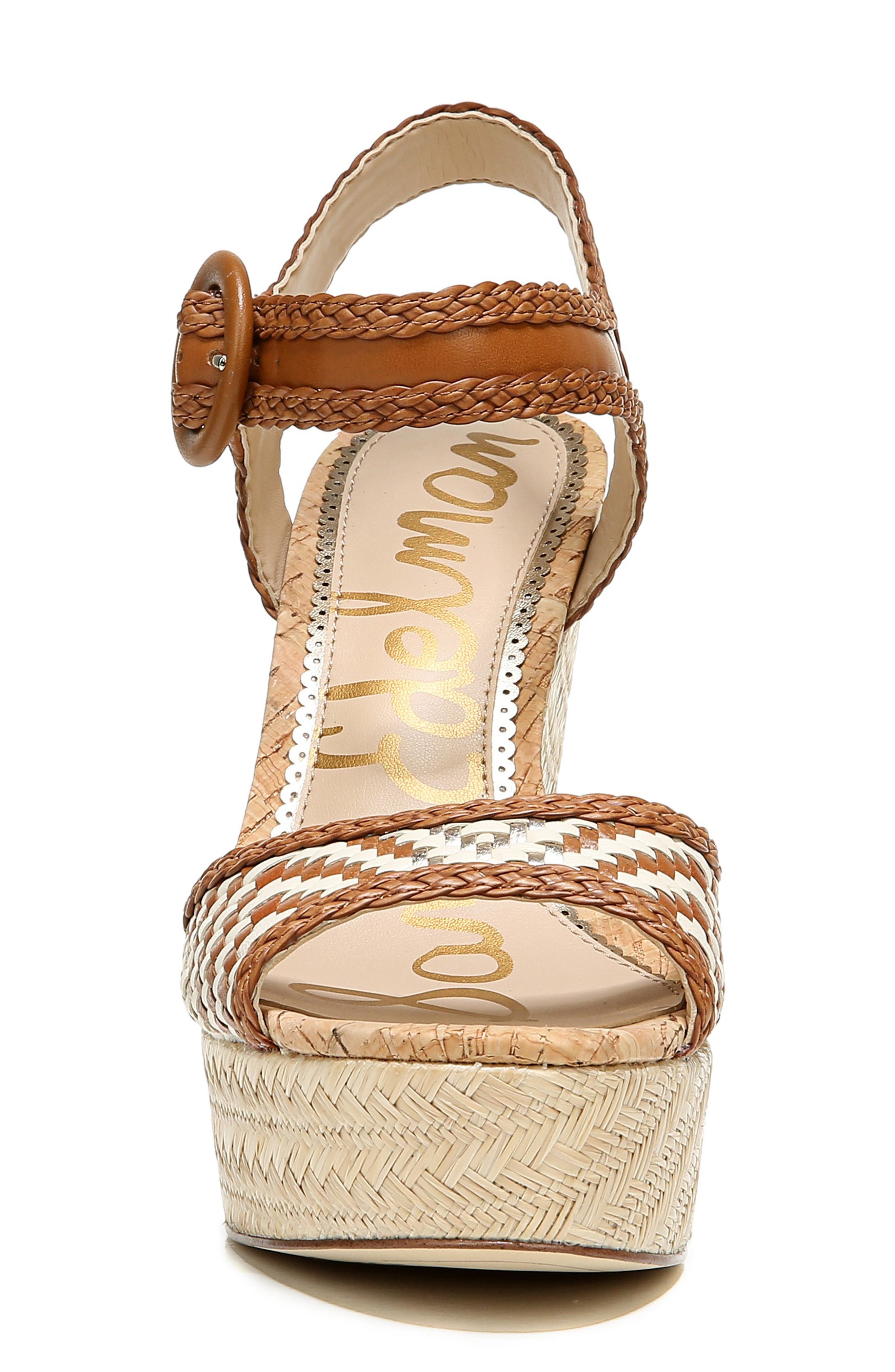 Lillie Platform Sandal, Alternate, color, SADDLE LEATHER