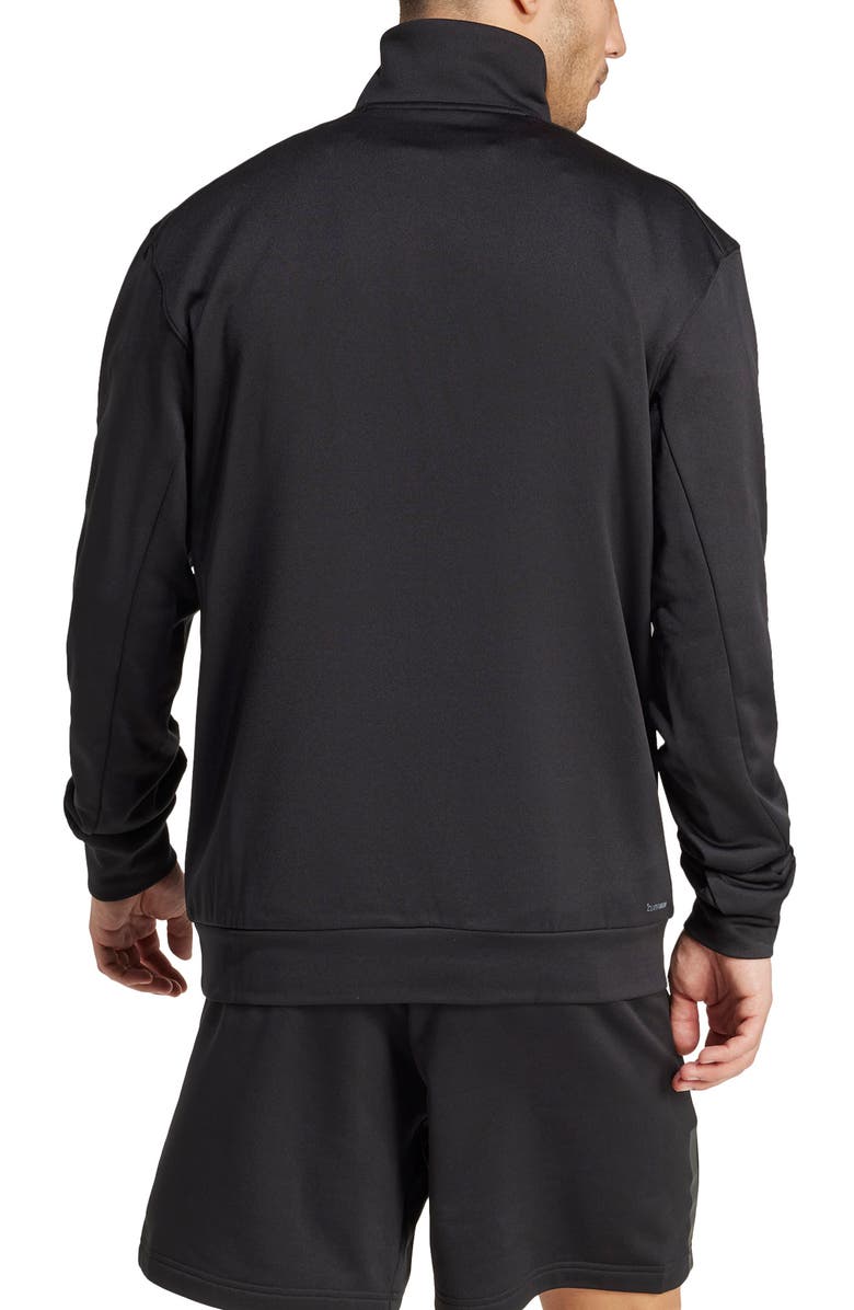 adidas Game & Go Team Issue Climacool Quarter Zip Pullover, Alternate, color, Black