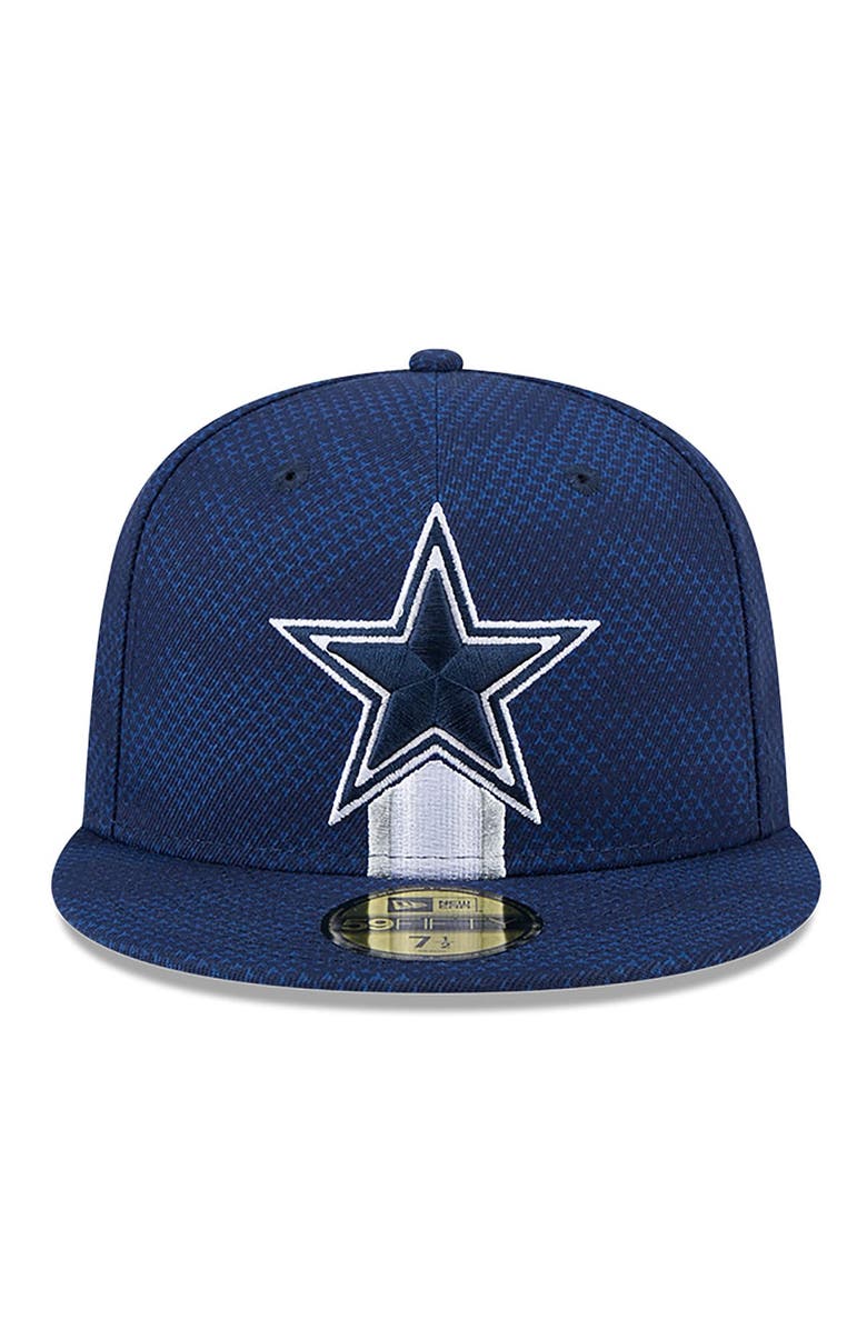 New Era Men's New Era Navy Dallas Cowboys 2024 Sideline 59FIFTY Fitted Hat, Alternate, color, Navy