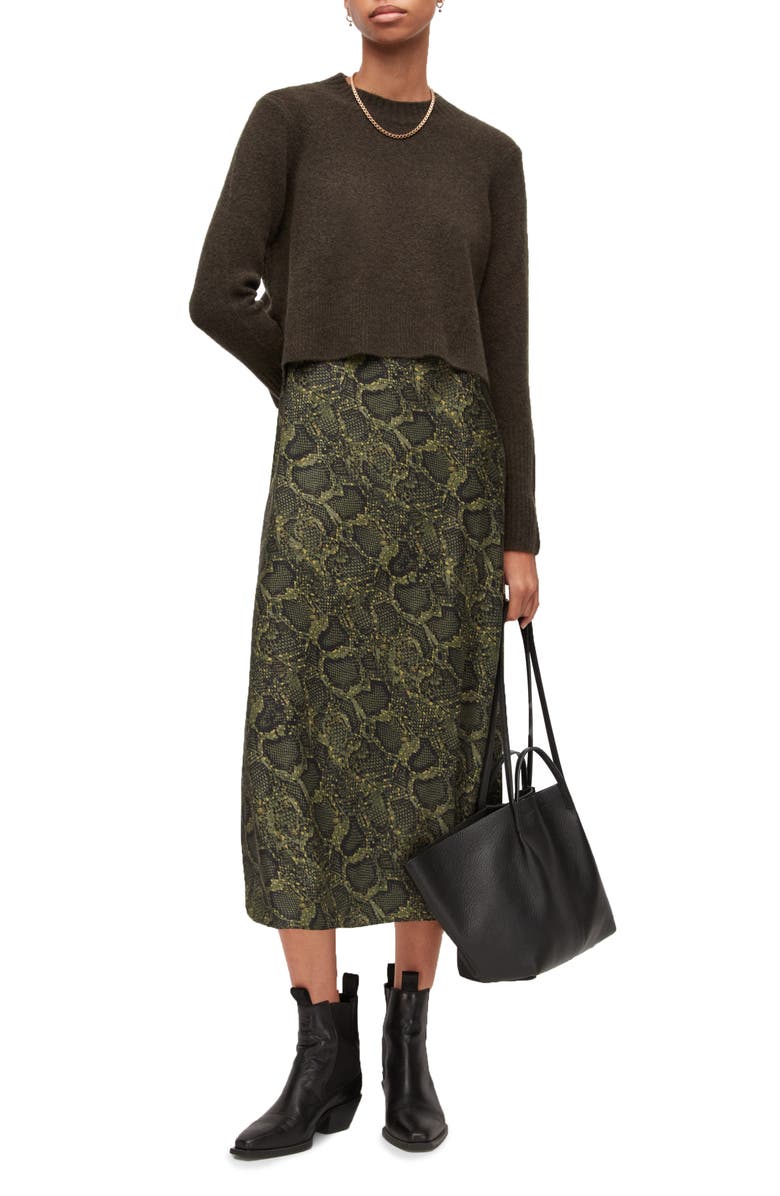 AllSaints Tiana Tamora Two-Piece Sweater & Slipdress, Main, color, 