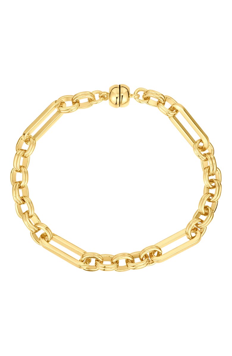 Luv AJ Chain Link Bracelet, Main, color, Gold