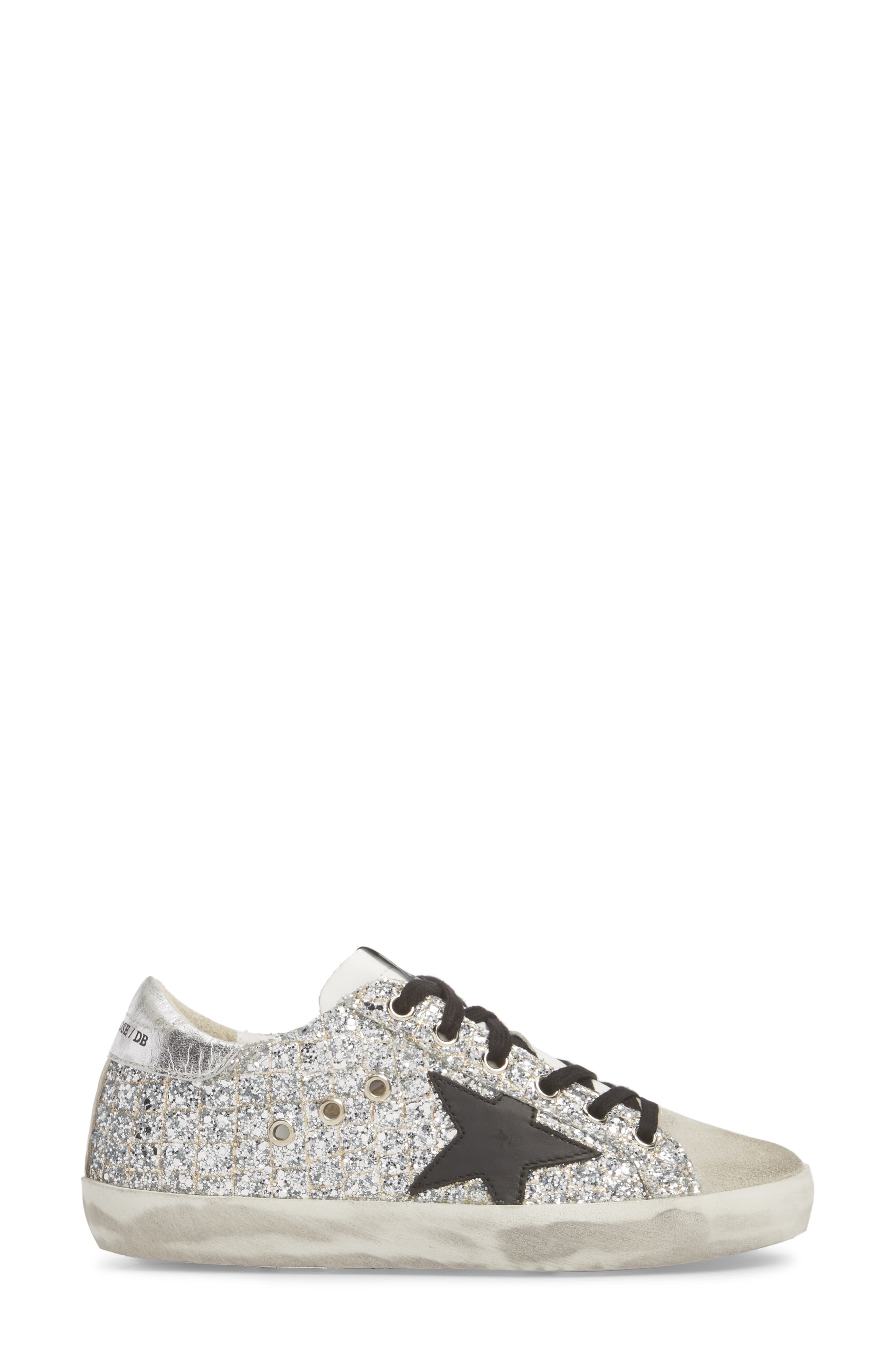 Golden Goose Glitter Superstar Lace-Up Sneaker, Alternate, color, 