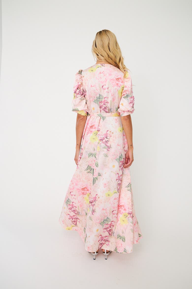 Kaylacras Floral Print Maxi Dress, Alternate, color, Floral Garden