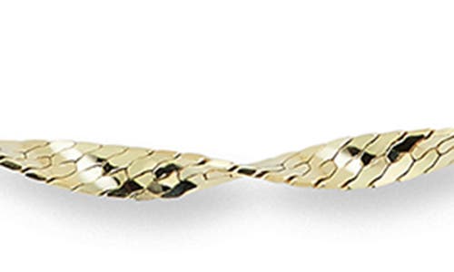 Ember Fine Jewelry 14k Gold Twisty Anklet In Brown