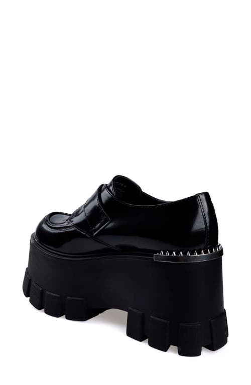 Zigi Xiomara Platform Monk Strap Shoe In Black